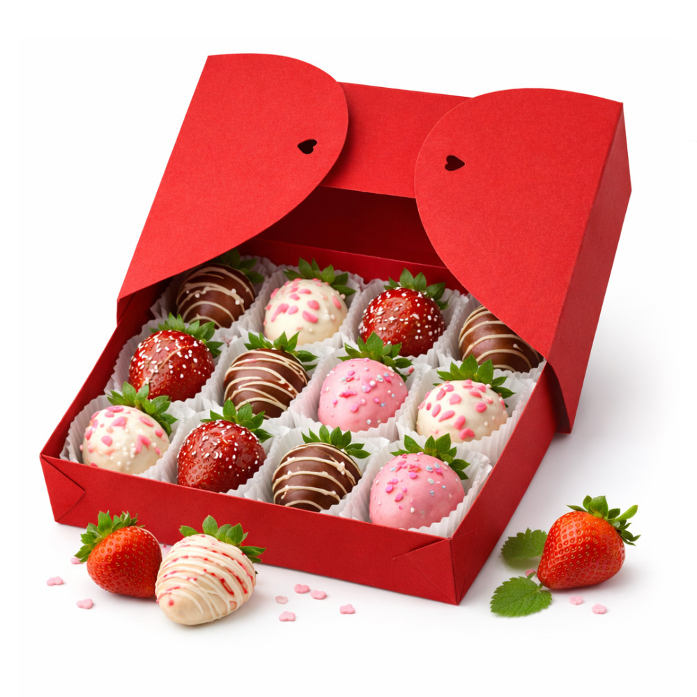 Caja para 12 fresas x 6 unidades 