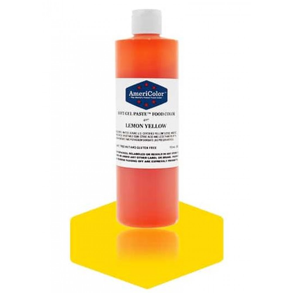 Colorante en gel amarillo limón - AmeriColor 383g 