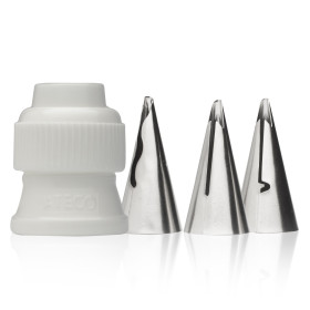 Juego boquillas boleros y acople x 4 pcs