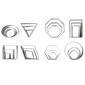 Set cortadores figuras geometricas x 24 pcs