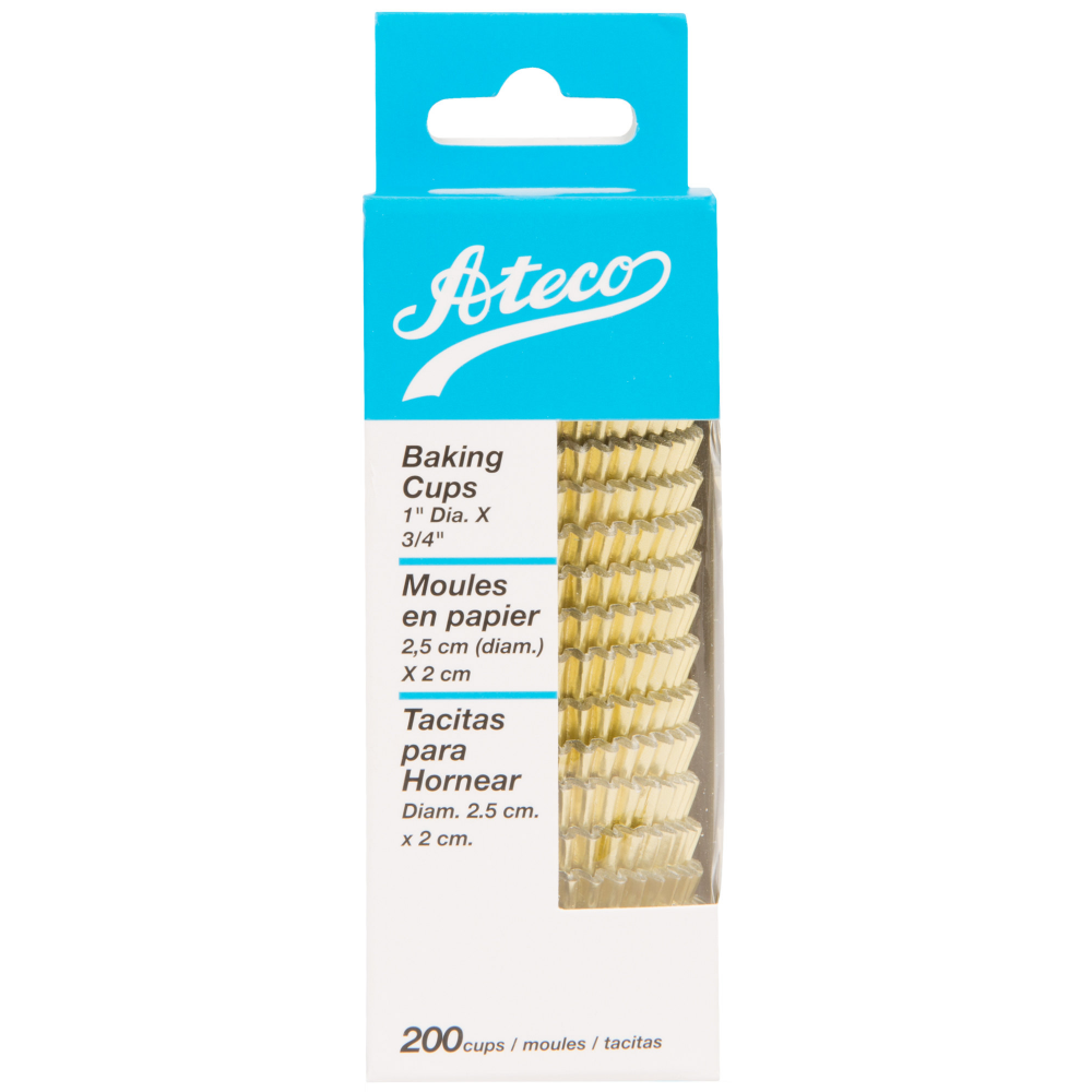 Capacillos mini dorados x 200 Und