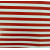 Rojas rayas blancas