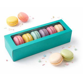 Cajita decorativa para macarons x 6 cav x 6 unidades 