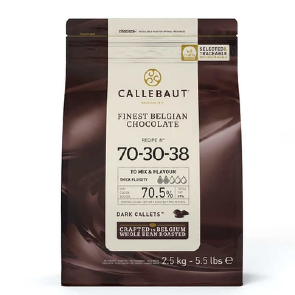 Chocolate amargo Callebaut 70.5% x 2.5 kg
