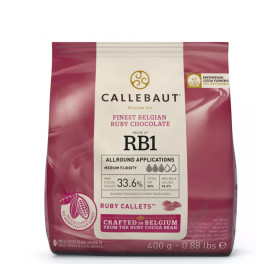 Chocolate real Callebaut Ruby 33% x 400 Gr