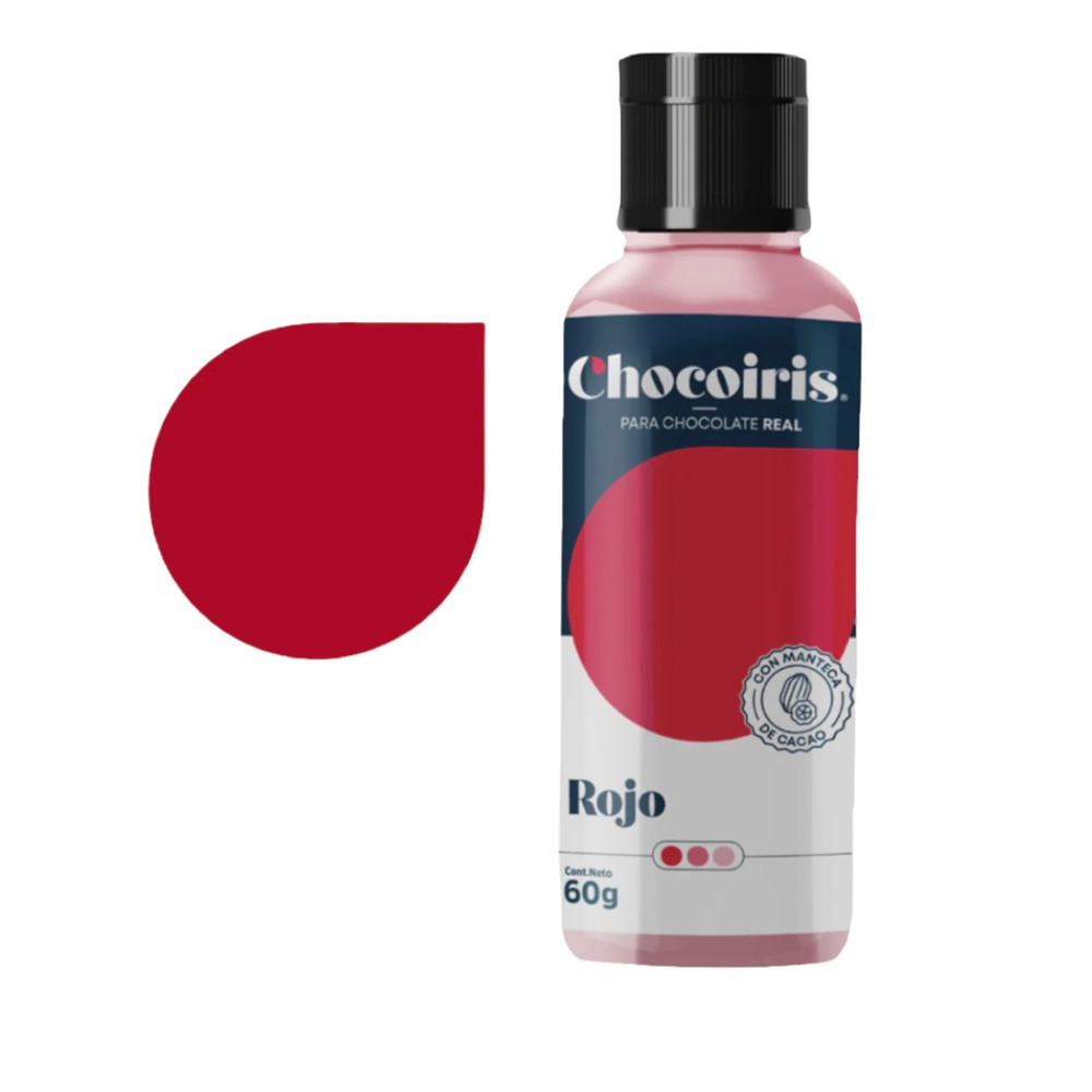 Colorante manteca de cacao Rojo x 60 gr