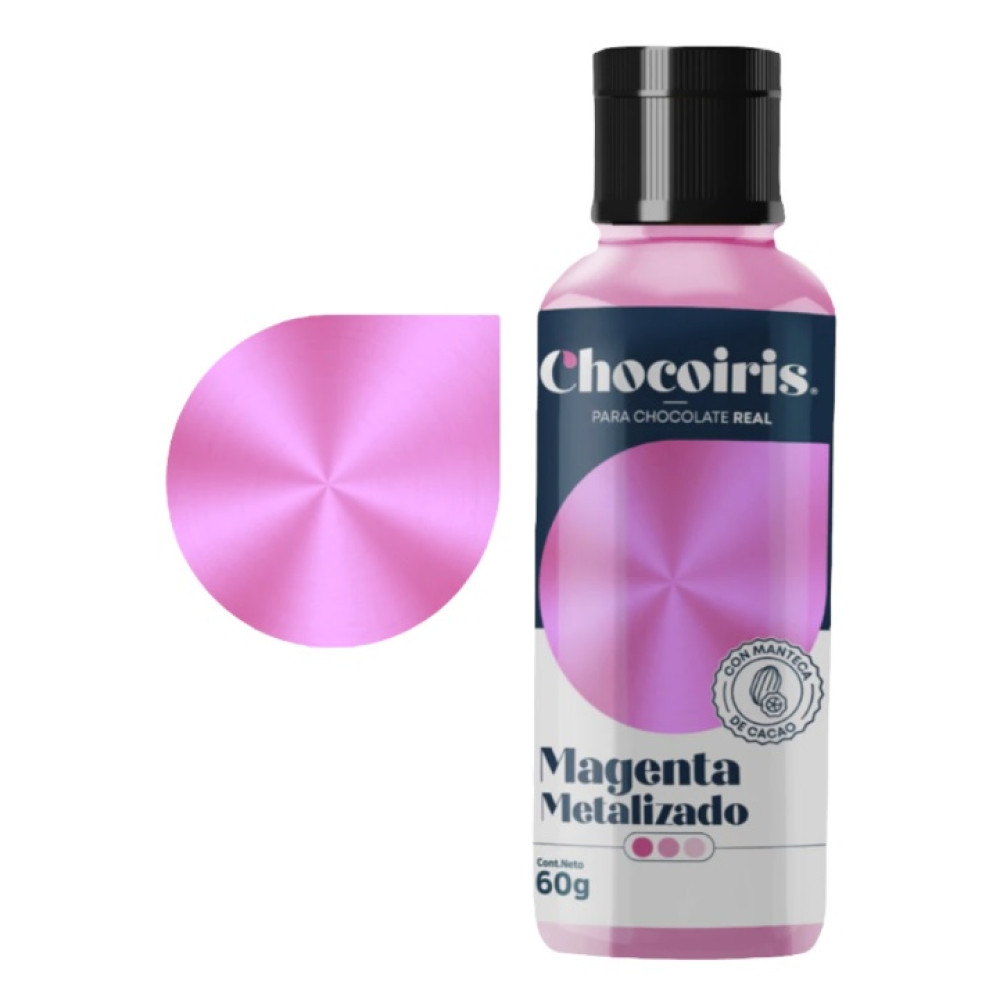 Colorante manteca de cacao Magenta metalizado x 60 gr