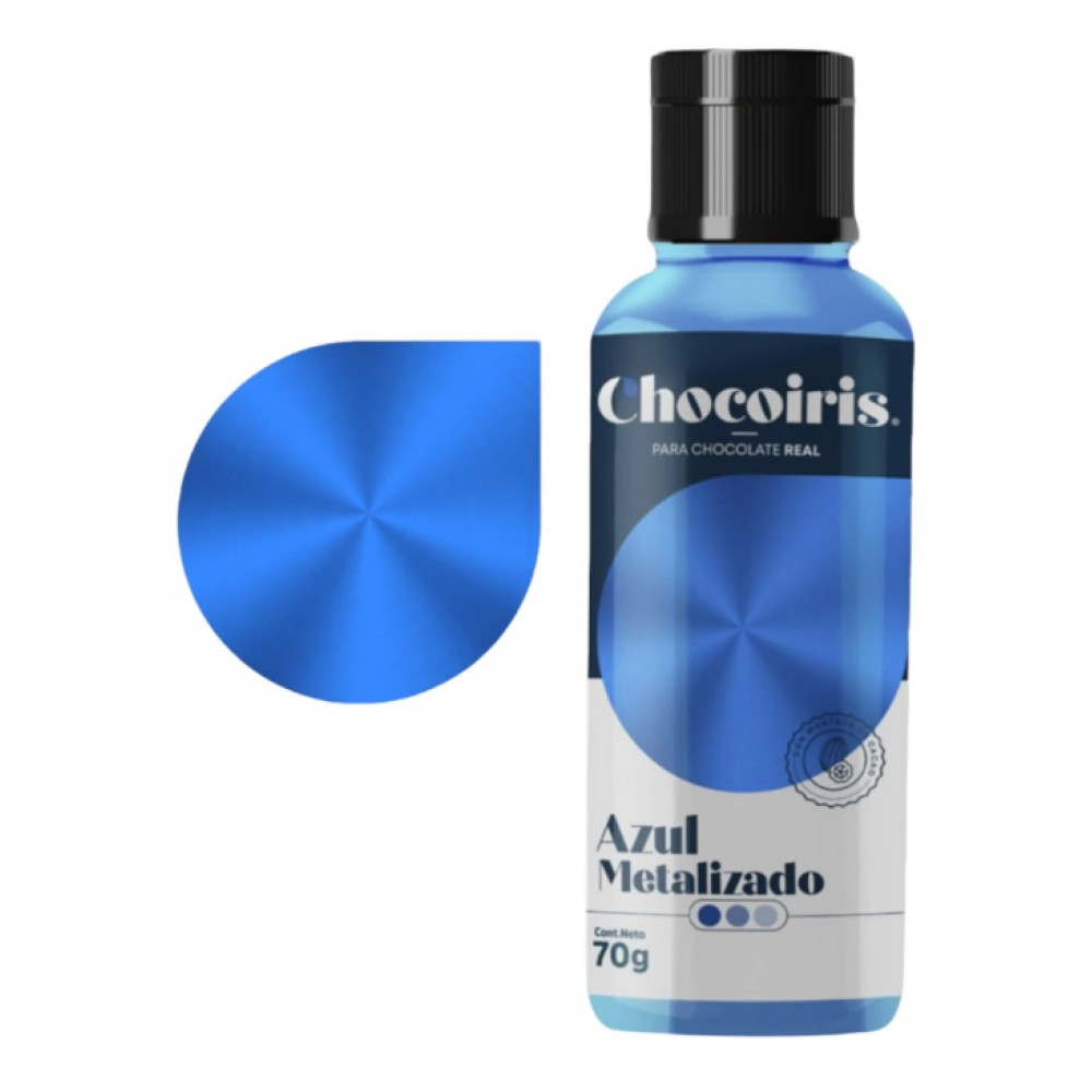Colorante Manteca de cacao Azul metalizado x 60 gr