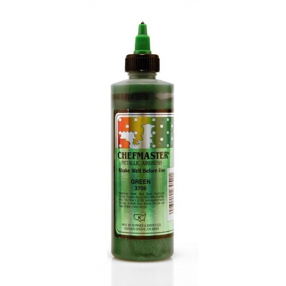 Colorante aerógrafo verde metalizado - Chefmaster