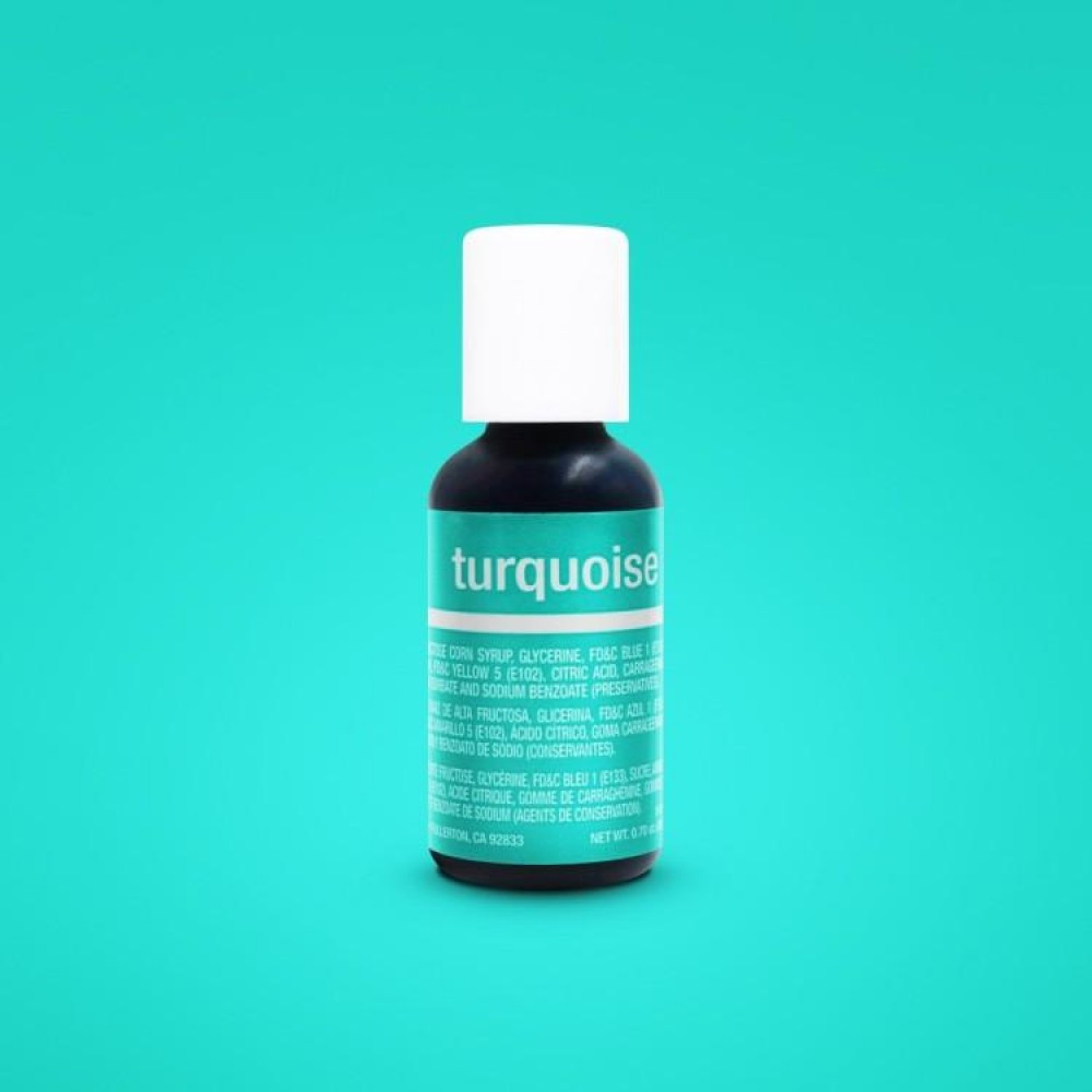 Colorante en gel turquesa  x 20 ml