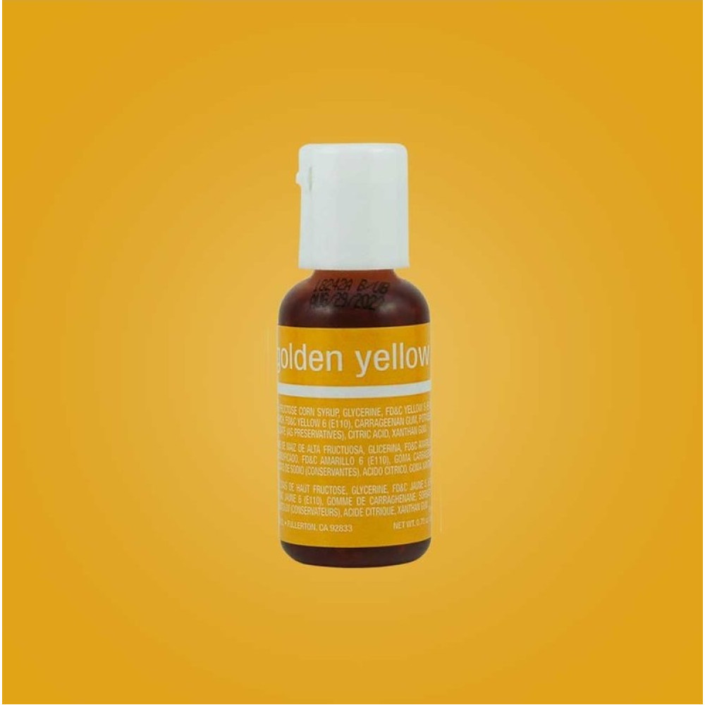 Colorante en gel amarillo dorado x 20 ml