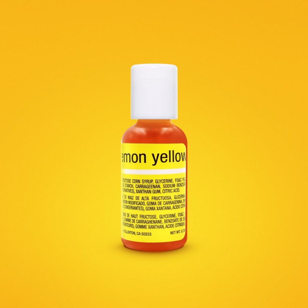 Colorante en gel amarillo limón x 20 ml