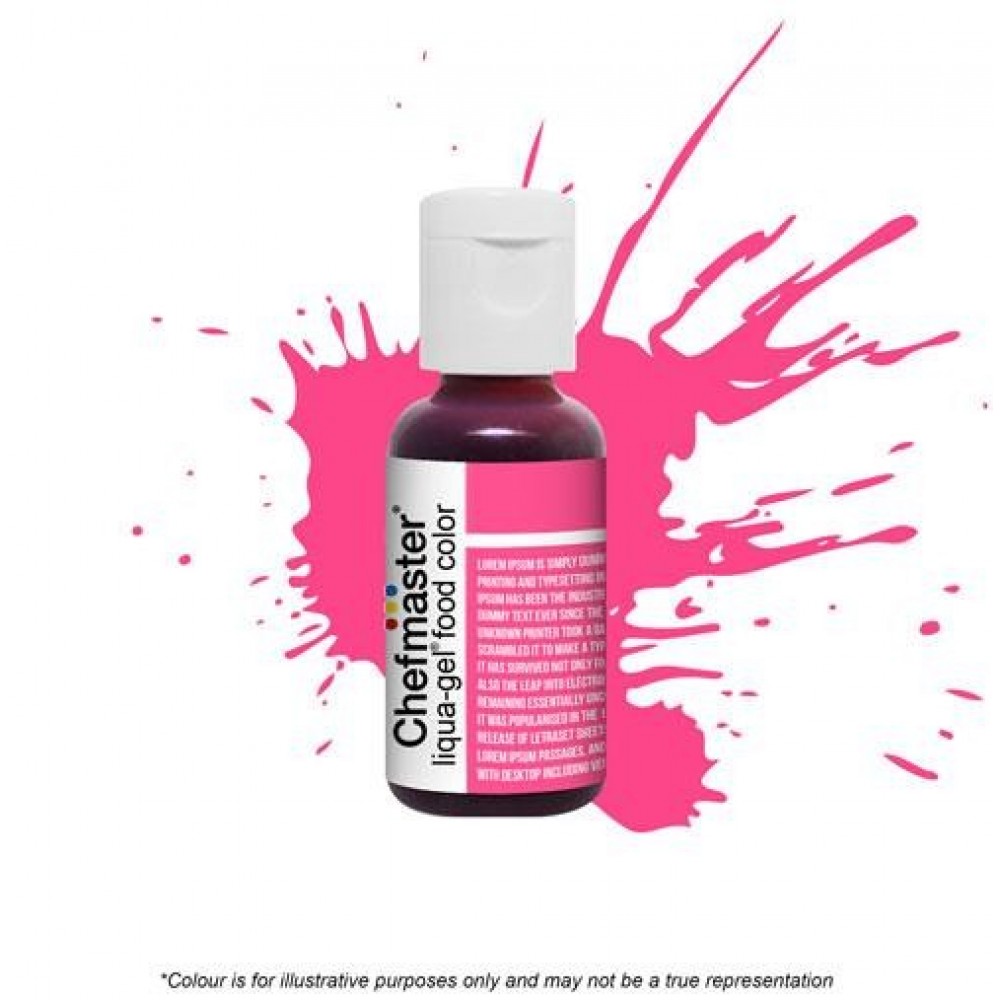 Colorante en gel rosado neón x 20 ml