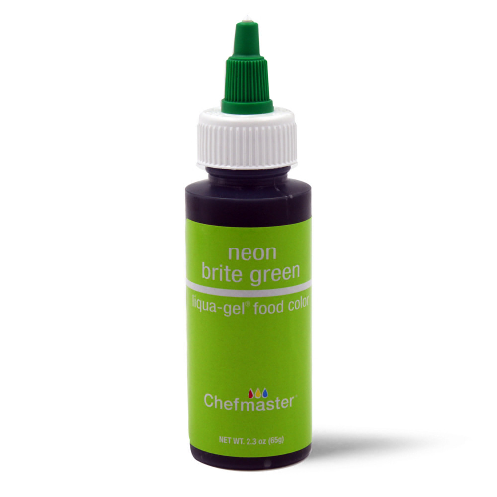 Colorante en gel verde neón x 2.3 onz