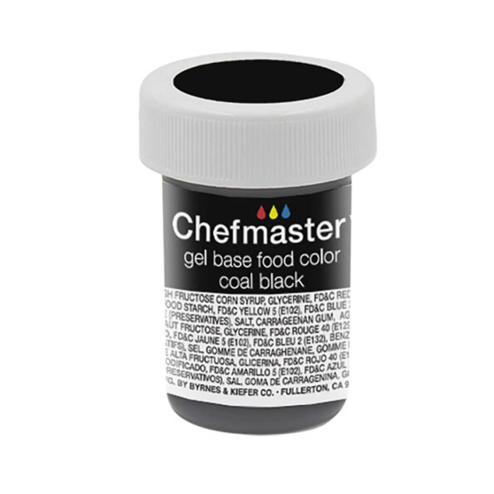 Colorante en gel negro carbón x 1oz