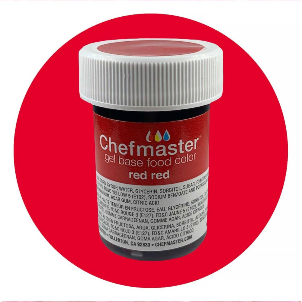 Colorante  gel rojo x 1oz - Chefmaster