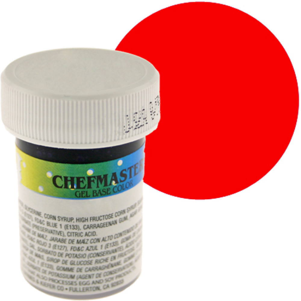 Colorante  gel super rojo x 1oz - Chefmaster