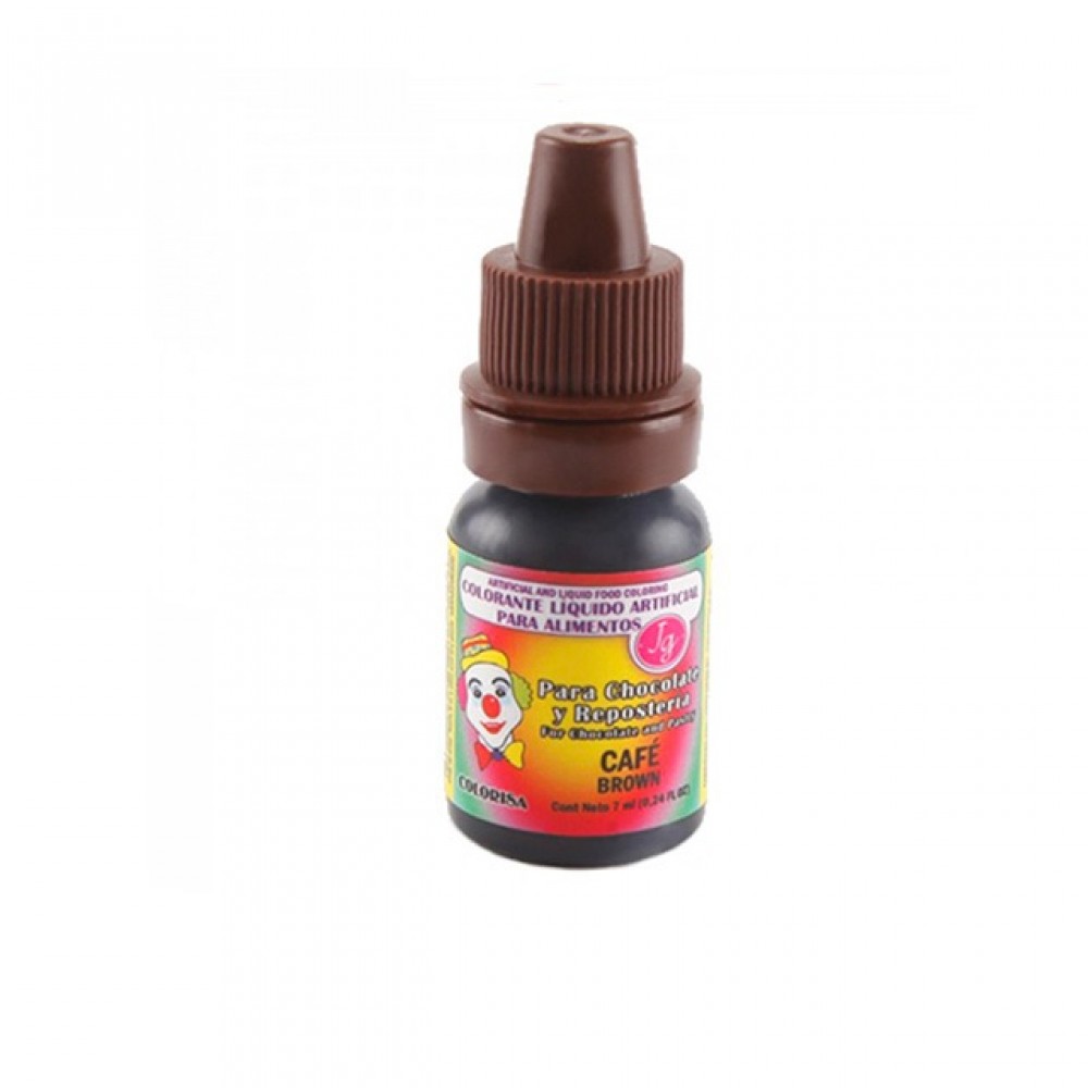Colorante líquido café 7ml - Colorisa