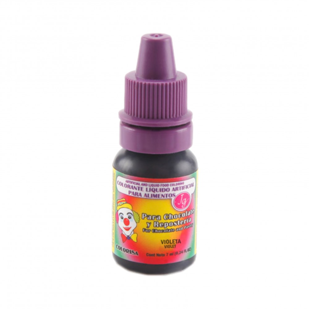 Colorante líquido violeta 7ml - Colorisa