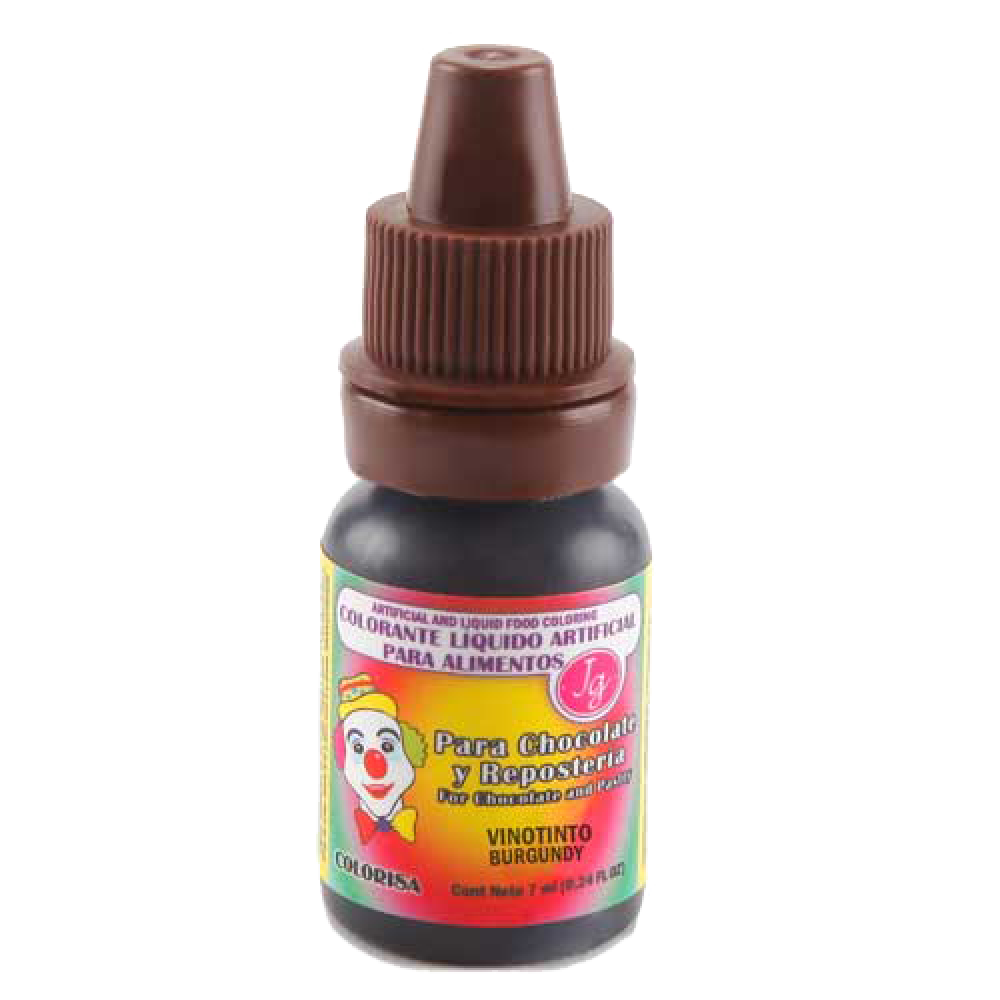 Colorante líquido vinotinto 7ml - Colorisa
