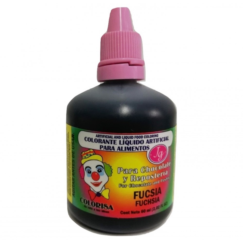 Colorante líquido fucsia 60ml - Colorisa