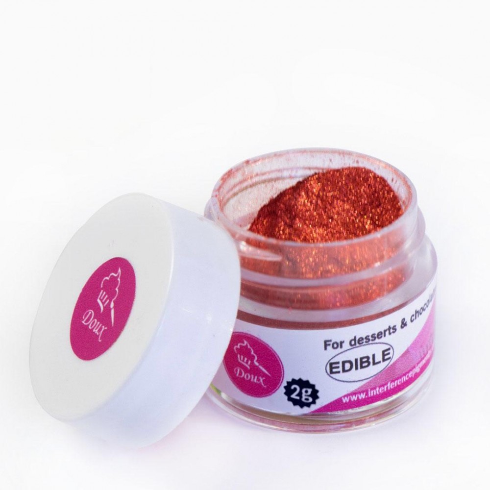 Pigmento metalizado  rojo brillante