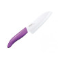 Cuchillo Santoku de cerámica morado 13 cm