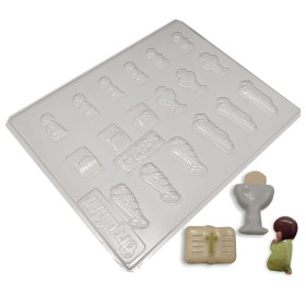 Molde mini figuras celebración x 20