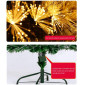 ÁRBOL F.O. CON LUZ CALIDA 210 CM