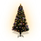 ÁRBOL F.O. CON LUZ CALIDA Y BLANCA 210 CM