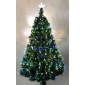 ÁRBOL F.O. CON LUZ CALIDA Y BLANCA 210 CM