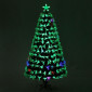 ÁRBOL F. O. MULTICOLOR LUZ LENTA 210 CM