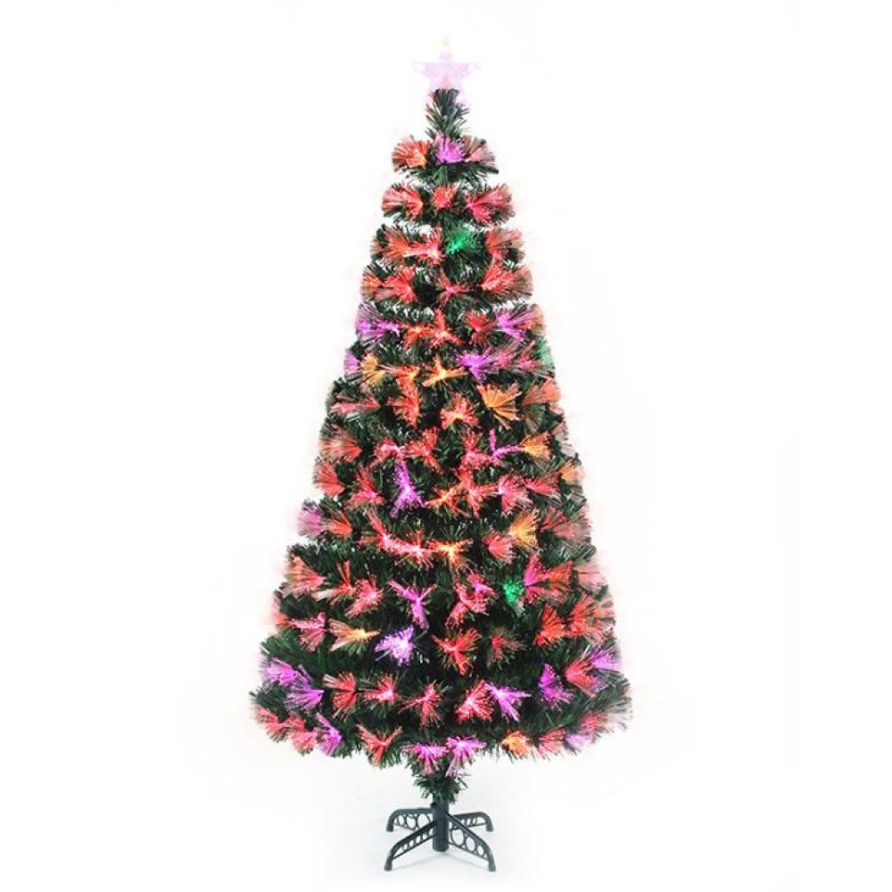 ÁRBOL F. O. MULTICOLOR LUZ LENTA 210 CM