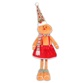 Muñeca de jengibre corbatin/vestido 