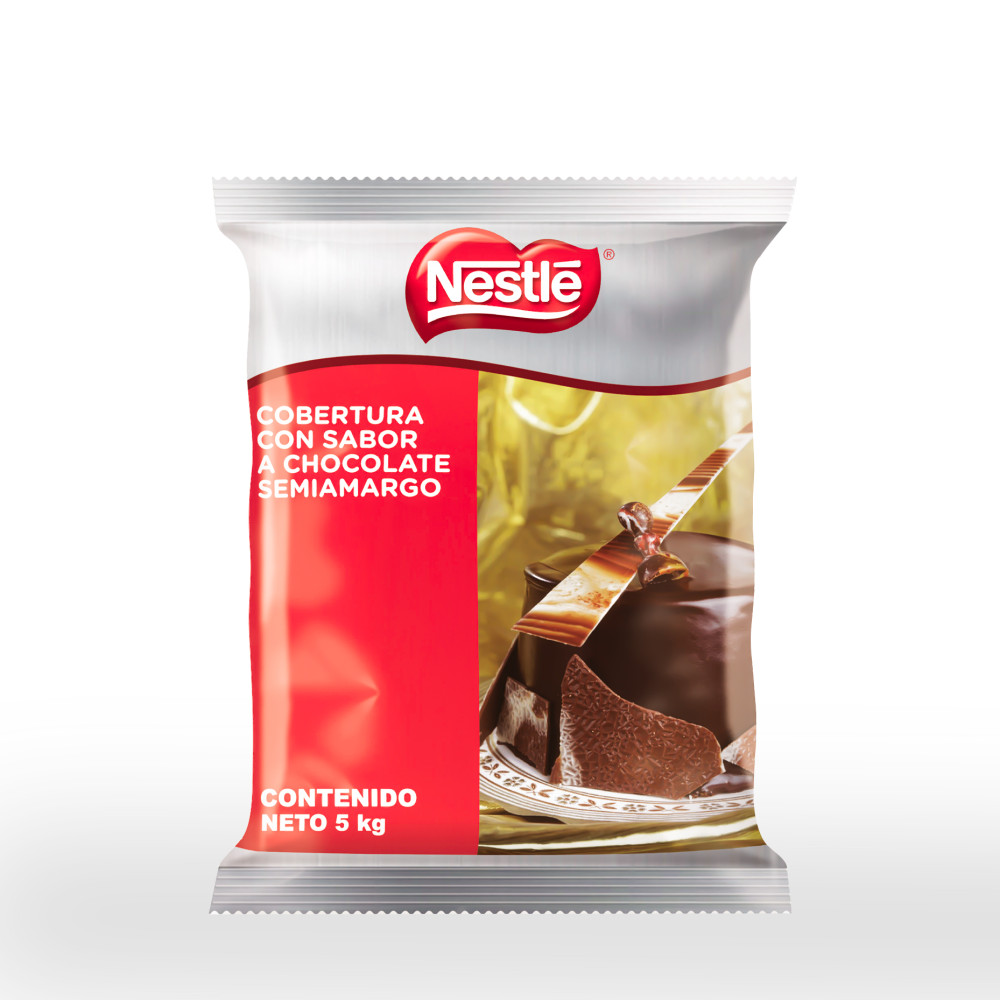 Cobertura sabor chocolate semiamargo x 10 lb