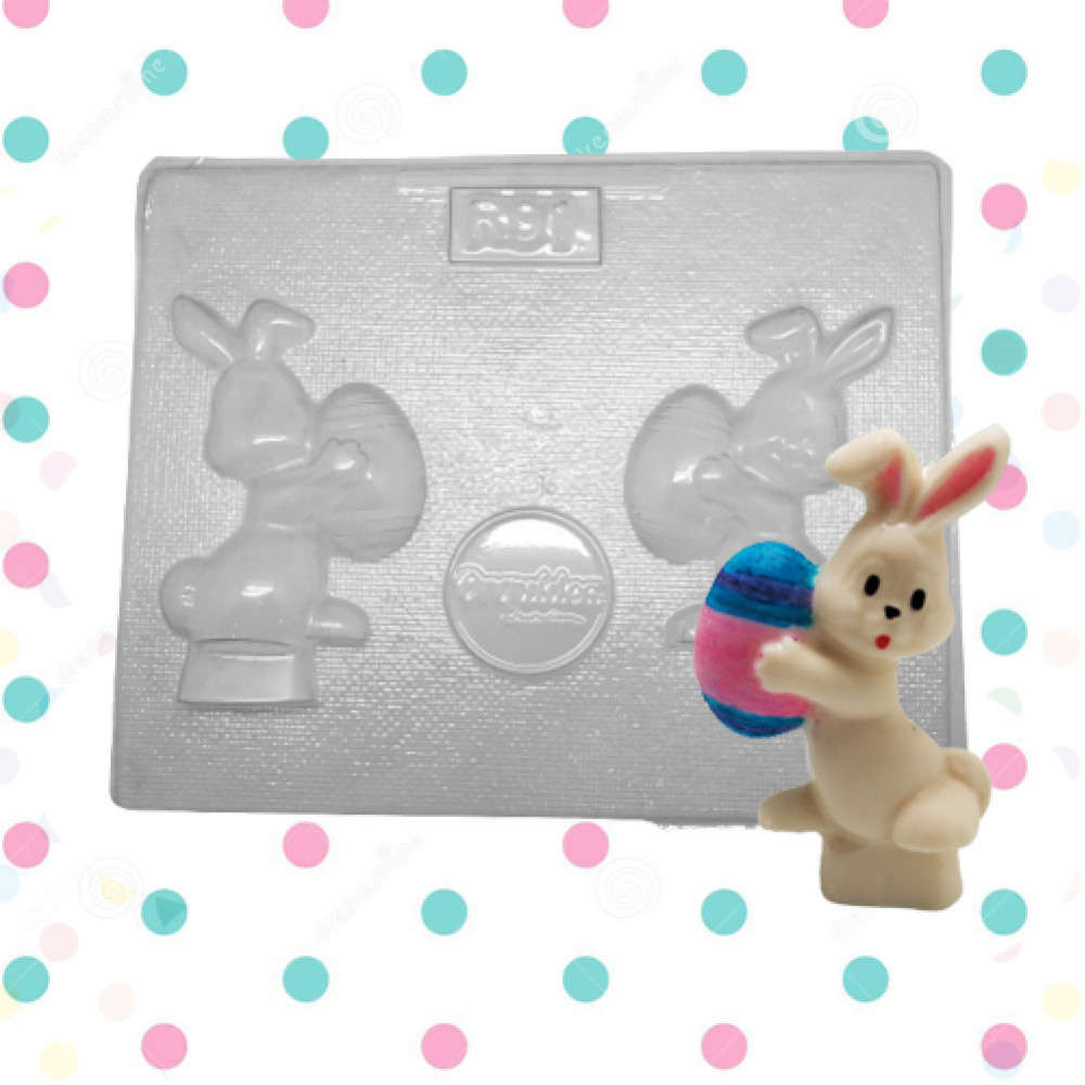 Molde  conejito pascua 3D
