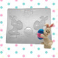 Molde  conejito pascua 3D