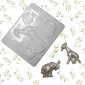 Molde  colombina animalitos  x 3 Cav