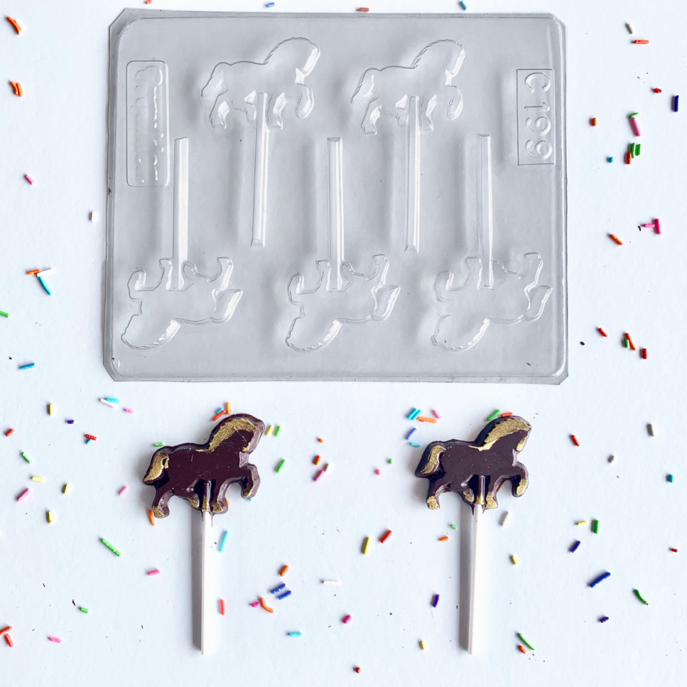 Molde colombina caballo x 5