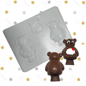 Molde oso panda 3D