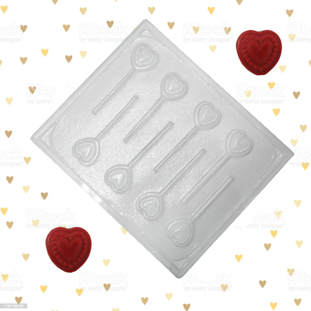 Molde colombina mini corazón x 8