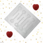 Molde colombina mini corazón x 8