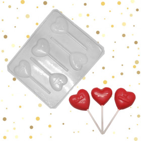 Molde colombina corazón mensaje x 5