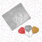 Molde chocolate corazón cupido x 4