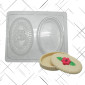 Molde chocolate cofre flores