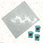 Molde chocolate cartas de amor x 12