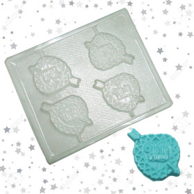 Molde chocolate corazón flechado x 4