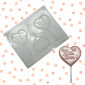 Molde chocolate corazón mensaje x  3