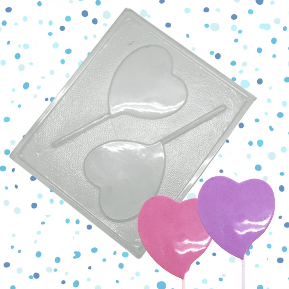 Molde chocolate corazón grande x 2