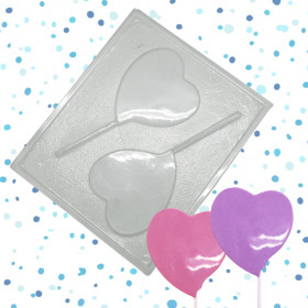 Molde chocolate corazón grande x 2